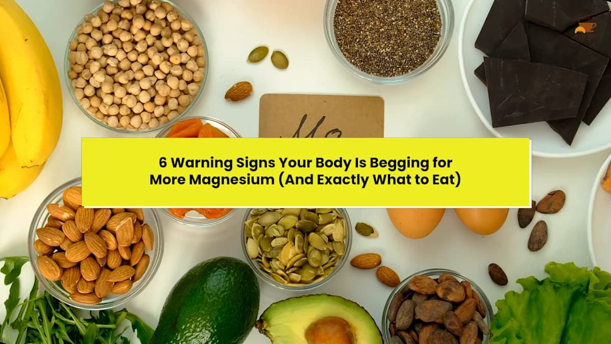 6 Warning Signs Your Body Is Begging for More Magnesium (And Exactly What to Eat) - Yahoo